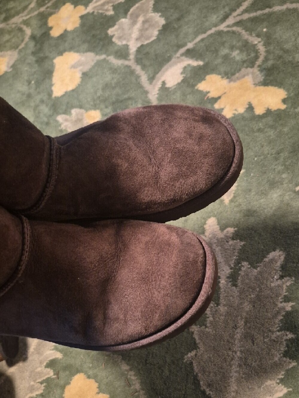 UGG Chestnut Suede Shearling Short Boots - Picture 5 of 6
